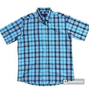 GANT POPLIN CASUAL SHORT SLEEVED  SHIRT SZ M